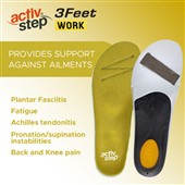 Rock Fall 3FW001H Activ-Step 3Feet Work Anti-Static High Footbed Insoles