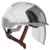 JSP EVO VISTAshield Dualswitch Safety Helmet with Integrated Faceshield & CR2 Reflective - Vented - Wheel Ratchet