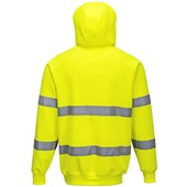 Portwest B304 Yellow Hi Vis Hooded Sweatshirt 