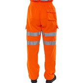 BEESWIFT BSJBOR Orange Hi Vis Jogging Bottoms 