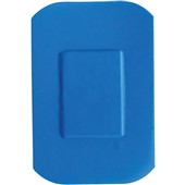Blue Washproof Catering Plasters 7.2cmx5cm (Pack of 100)