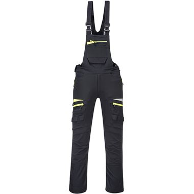 Portwest DX441 Black DX4 Stretch Bib & Brace Overalls 270g