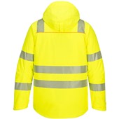 Portwest DX461 DX4 Yellow/Black Stretch Padded Lined Waterproof Hi Vis Winter Jacket