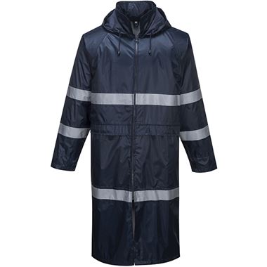 Portwest F438 Navy Classic Iona Reflective Long Waterproof Jacket