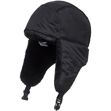 Portwest HA13 Black Lined Winter Trapper Hat