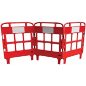 JSP Portagate 3 Gate Compact Reflective Barrier System KBT023-000-600 - Red