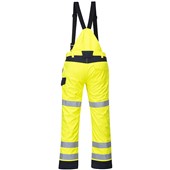 Portwest MV71 Yellow/Navy Modaflame Rain Waterproof Inherent Flame Resistant Anti Static Arc Hi Vis Trouser