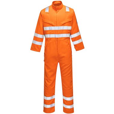 Portwest MV91 Orange Modaflame HVO Multi Inherent Flame Resistant Anti Static Arc Hi Vis Coverall