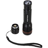 Portwest PA75 Black USB Rechargeable Torch - 600 Lumens