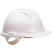 Portwest PS61 Lightweight Work Safety Helmet - Unvented Slip Ratchet Regular Peak