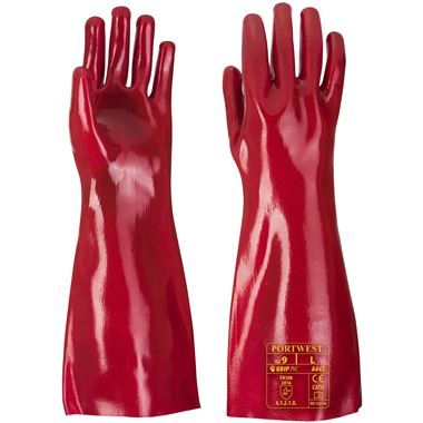 Portwest A445 PVC Gauntlet Gloves 45cm - 12g