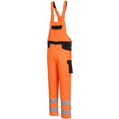 Portwest PW244 PW2 Orange/Black Polycotton Hi Vis Bib and Brace 