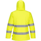 Portwest PW261 PW2 Yellow/Black Padded Waterproof Hi Vis Winter Jacket 