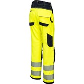 Portwest PW303 PW3 Yellow Polycotton Stretch Lightweight Hi Vis Trousers