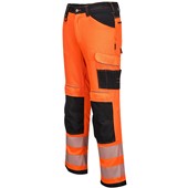 Portwest PW340 PW3 Orange Polycotton Hi Vis Work Trousers