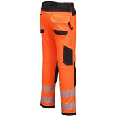 Portwest PW340 PW3 Orange Polycotton Hi Vis Work Trousers