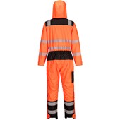 Portwest PW355 PW3 Orange Waterproof Hi Vis Rain Coverall