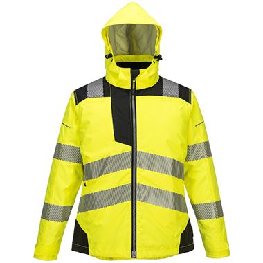 Portwest PW382 PW3 Yellow Padded Waterproof Womens Hi Vis Jacket