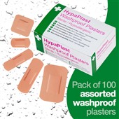 Assorted Pink Washproof Plasters (Pack of 100)