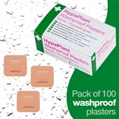 Pink Washproof Plasters 3.8cmx3.8cm (Pack of 100)