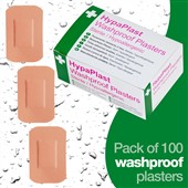 Pink Washproof Plasters 7.2cmx5cm (Pack of 100)