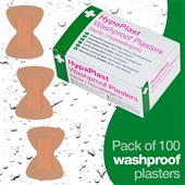 Pink Washproof Fingertip Plasters (Pack of 100)