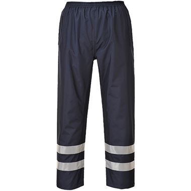 Portwest S481 Navy Iona Lite Reflective Waterproof Hi Vis Over Trouser