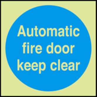 automatic fire door keep clear 