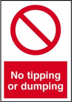 no tipping or dumping  