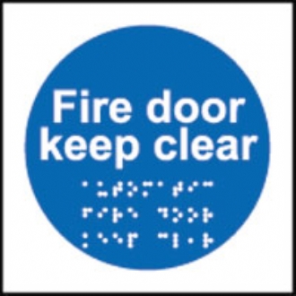 fire door keep clear 