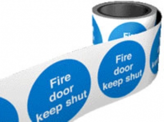 fire door on a roll  