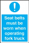 seat belts must be worn.. 