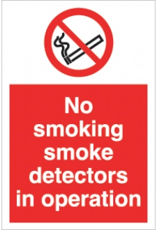 no smoking smoke detectors 