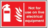 not for use on live electrical equipment
