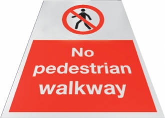 no pedestrian walkway 