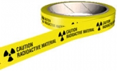 caution radioactive mat.