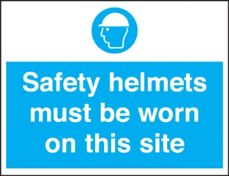 safety helmets worn on this site 
