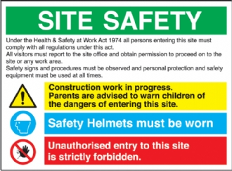 site safety multi message sign 