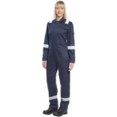 Portwest FR51 Bizflame Plus Womens Flame Resistant Anti Static Coverall 350g